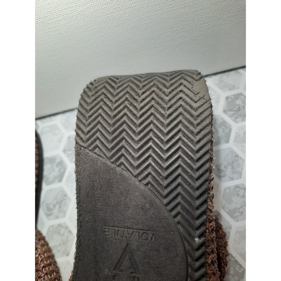 Vintage 90's Volatile Chunky Wedge Platform Flip Flop Thong Sandal size 11 - Picture 12 of 12